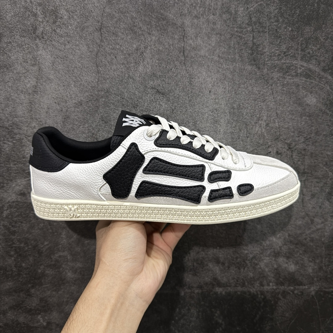 纯原莞产Amiri 2025 sunset skate情侣款星星鞋骨头德训鞋微面包形体，多层真皮制作的骨