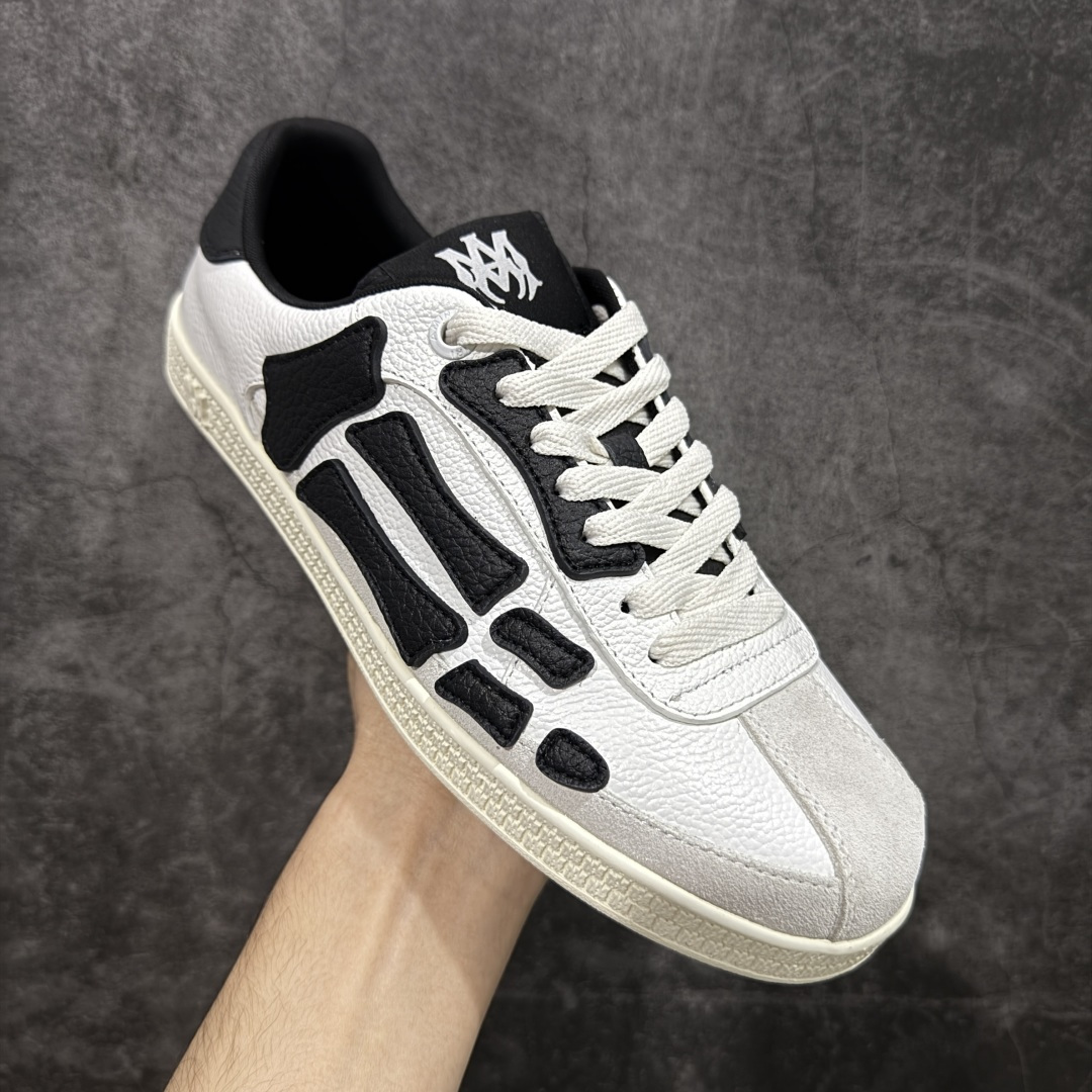 纯原莞产Amiri 2025 sunset skate情侣款星星鞋骨头德训鞋微面包形体，多层真皮制作的骨