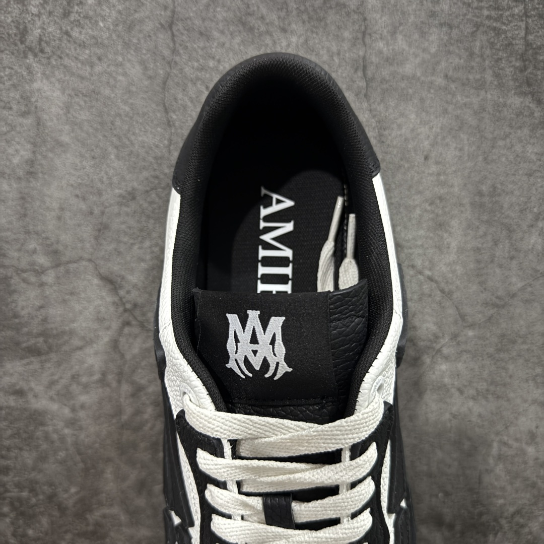 纯原莞产Amiri 2025 sunset skate情侣款星星鞋骨头德训鞋微面包形体，多层真皮制作的骨