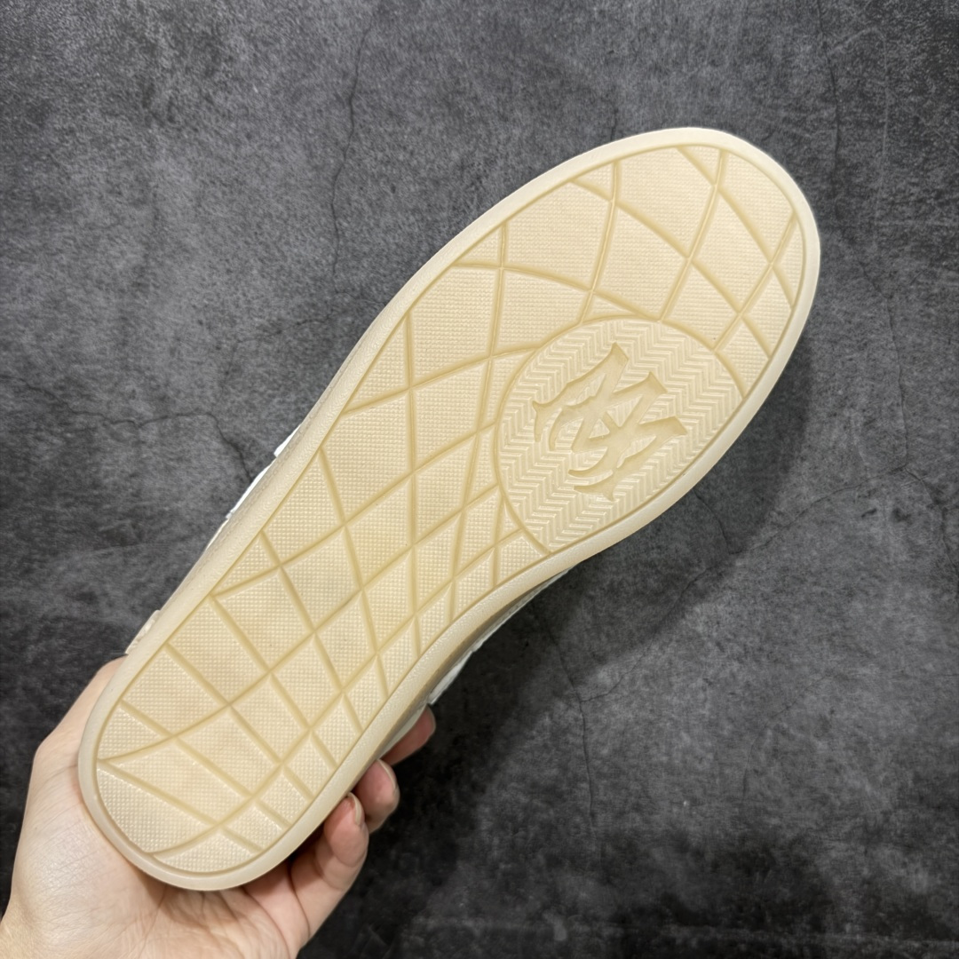 纯原莞产Amiri 2025 sunset skate情侣款星星鞋骨头德训鞋微面包形体，多层真皮制作的骨