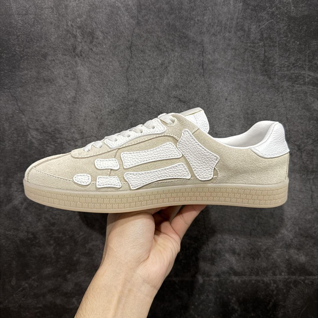 纯原莞产Amiri 2025 sunset skate情侣款星星鞋骨头德训鞋微面包形体，多层真皮制作的骨