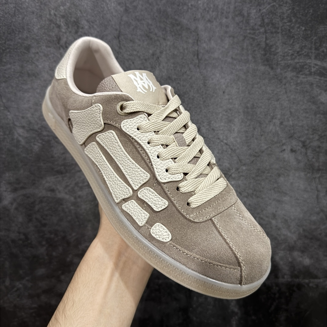 纯原莞产Amiri 2025 sunset skate情侣款星星鞋骨头德训鞋微面包形体，多层真皮制作的骨