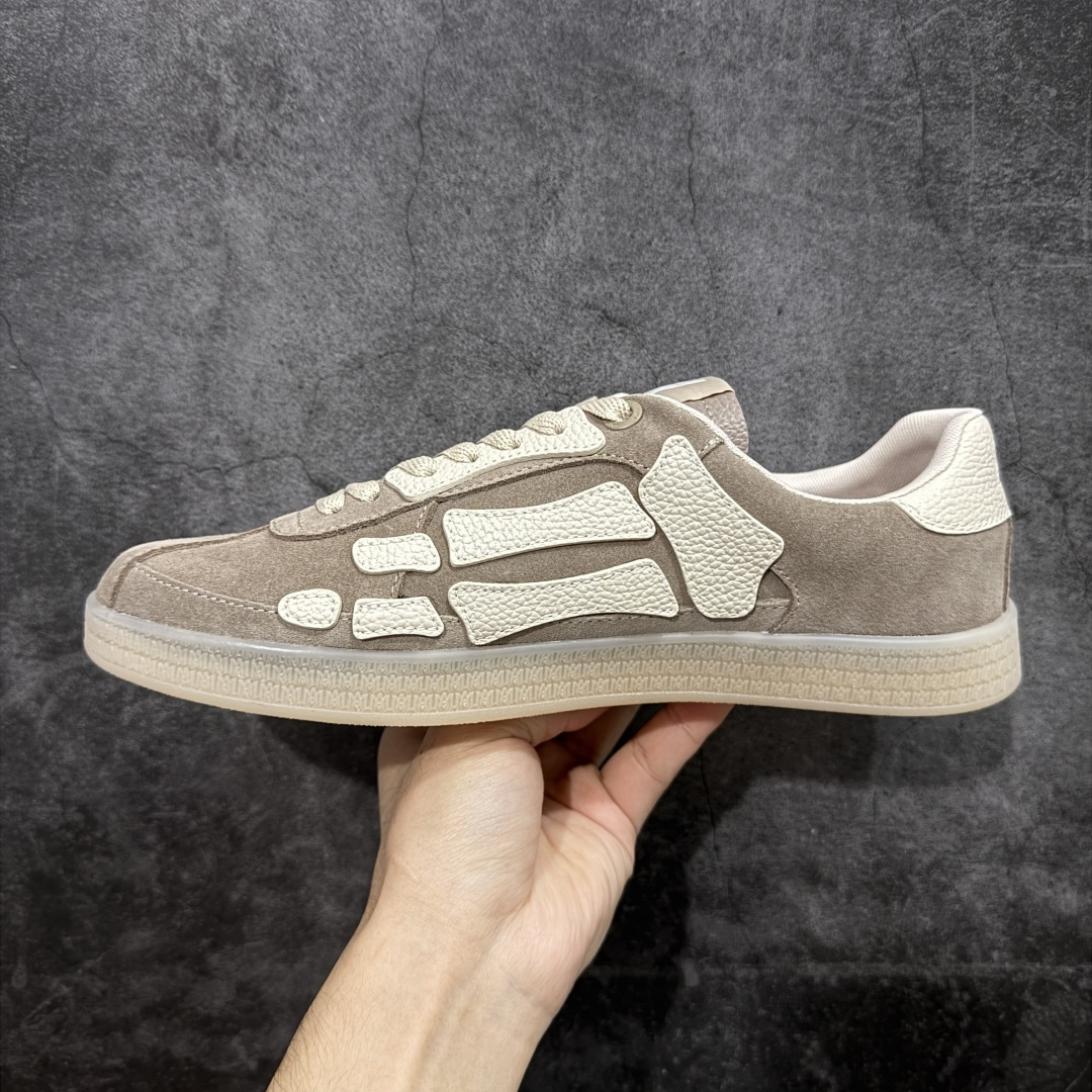 纯原莞产Amiri 2025 sunset skate情侣款星星鞋骨头德训鞋微面包形体，多层真皮制作的骨