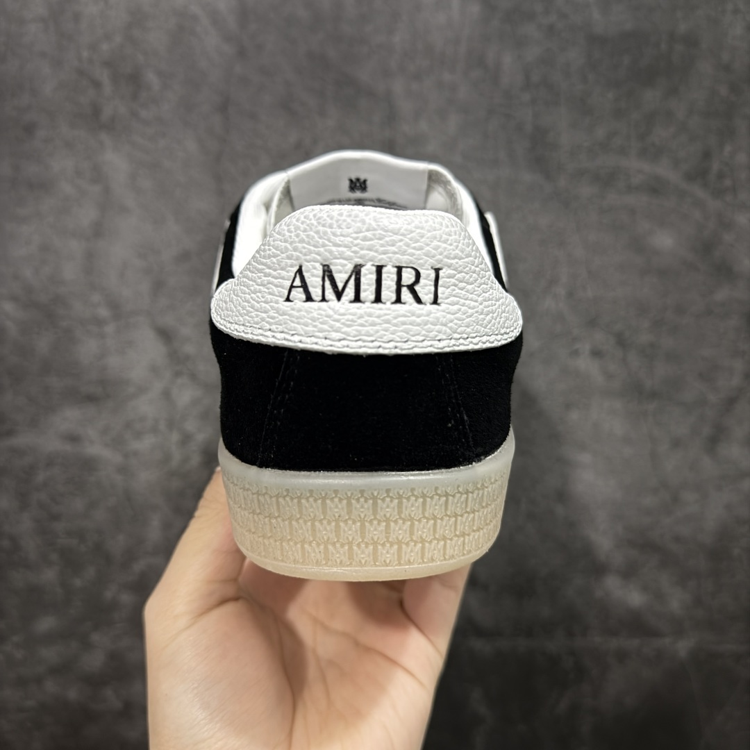 纯原莞产Amiri 2025 sunset skate情侣款星星鞋骨头德训鞋微面包形体，多层真皮制作的骨