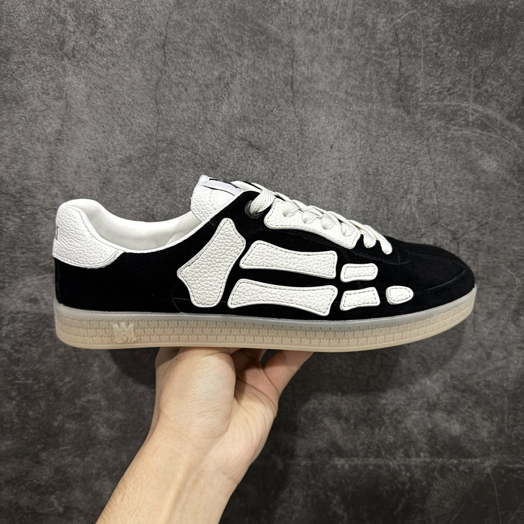 纯原莞产Amiri 2025 sunset skate情侣款星星鞋骨头德训鞋微面包形体，多层真皮制作的骨