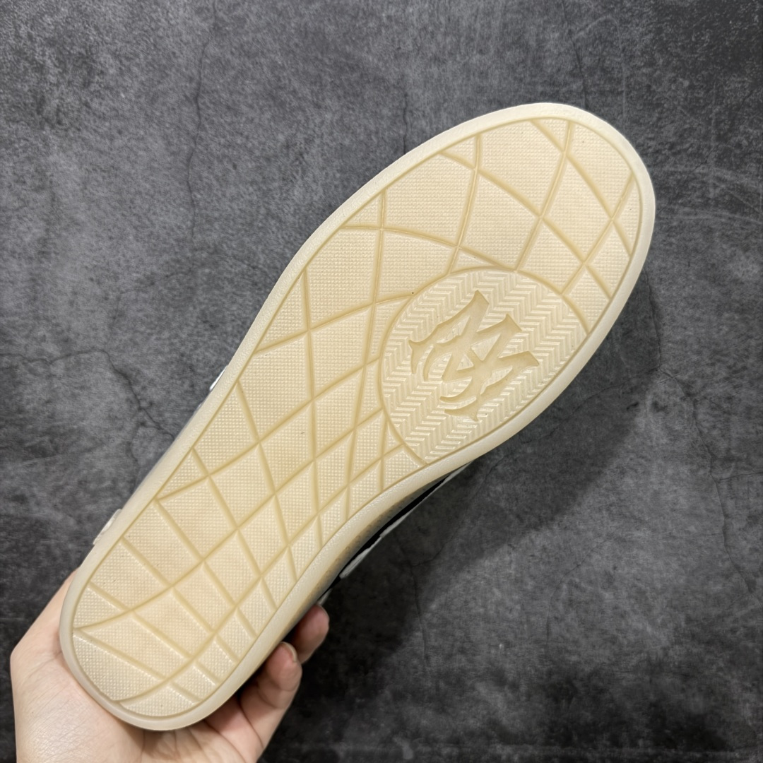 纯原莞产Amiri 2025 sunset skate情侣款星星鞋骨头德训鞋微面包形体，多层真皮制作的骨