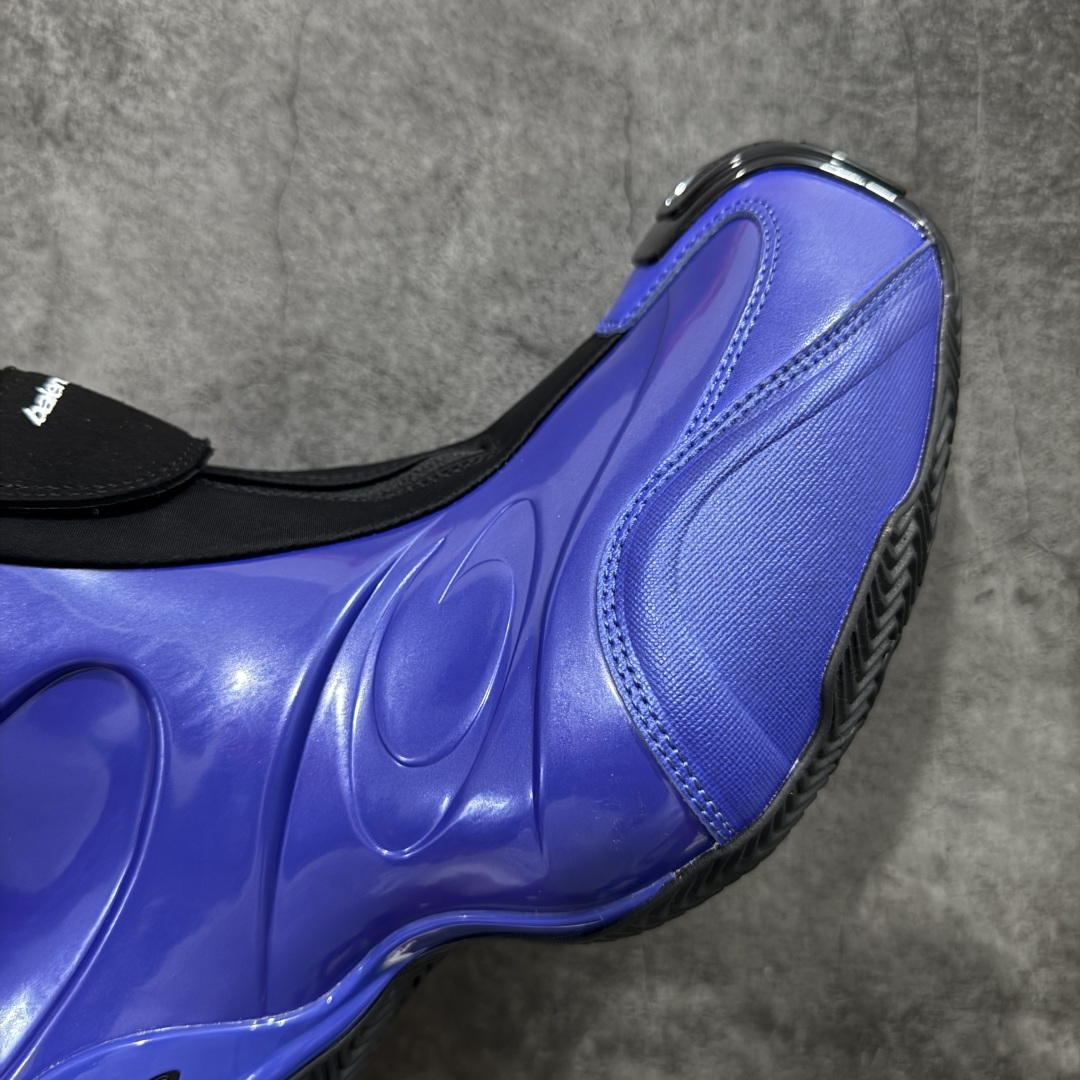 图片[6]-【XA版本】Balenciaga巴黎世家 basketball Sneaker 篮球鞋 圆头拉链 中帮 生活休闲鞋 蓝黑 原鞋购入 全新开发出品 细节多次较对 原材料制作 酷炫鞋型 类似于喷泡风格 上脚百搭 尺码：36-46-选品中心