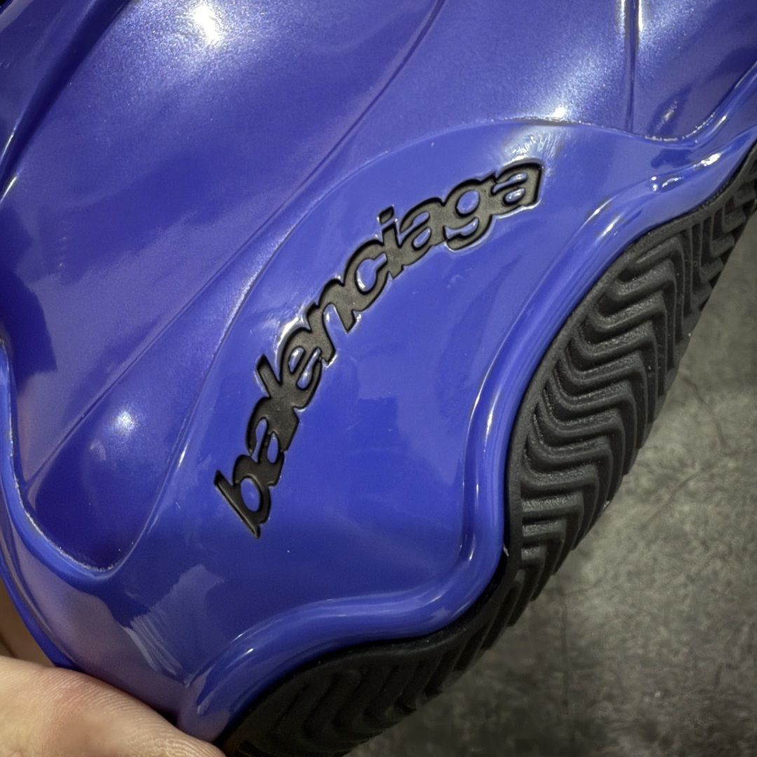 图片[3]-【XA版本】Balenciaga巴黎世家 basketball Sneaker 篮球鞋 圆头拉链 中帮 生活休闲鞋 蓝黑 原鞋购入 全新开发出品 细节多次较对 原材料制作 酷炫鞋型 类似于喷泡风格 上脚百搭 尺码：36-46-选品中心