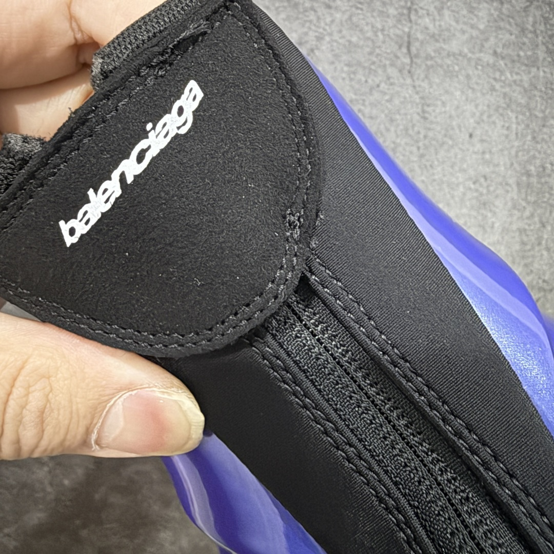 图片[6]-【XA版本】Balenciaga巴黎世家 basketball Sneaker 篮球鞋 圆头拉链 中帮 生活休闲鞋 蓝黑 原鞋购入 全新开发出品 细节多次较对 原材料制作 酷炫鞋型 类似于喷泡风格 上脚百搭 尺码：36-46-选品中心