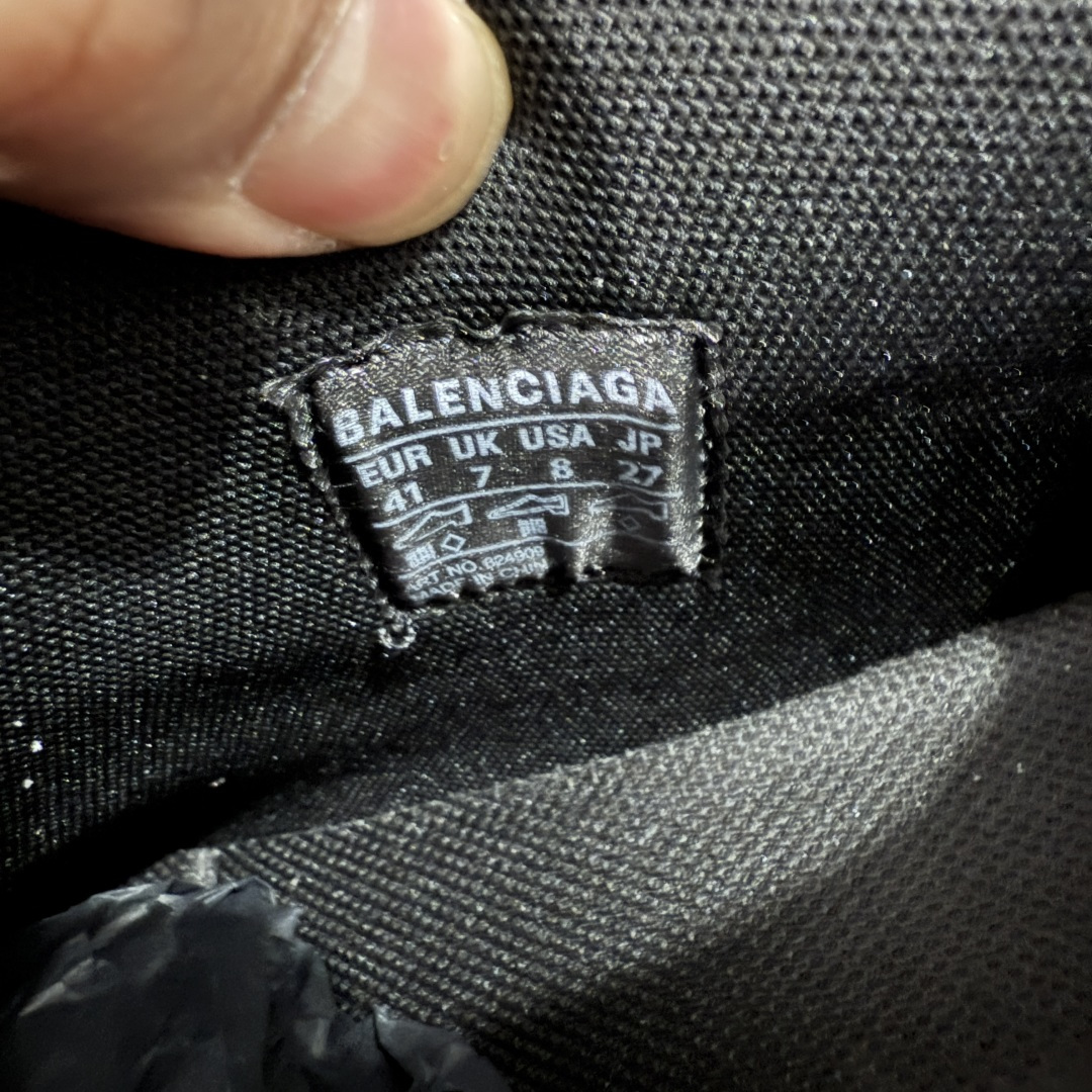 图片[9]-【XA版本】Balenciaga巴黎世家 basketball Sneaker 篮球鞋 圆头拉链 中帮 生活休闲鞋 蓝黑 原鞋购入 全新开发出品 细节多次较对 原材料制作 酷炫鞋型 类似于喷泡风格 上脚百搭 尺码：36-46-选品中心