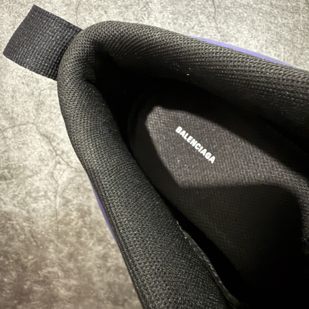 图片[8]-【XA版本】Balenciaga巴黎世家 basketball Sneaker 篮球鞋 圆头拉链 中帮 生活休闲鞋 蓝黑 原鞋购入 全新开发出品 细节多次较对 原材料制作 酷炫鞋型 类似于喷泡风格 上脚百搭 尺码：36-46-选品中心