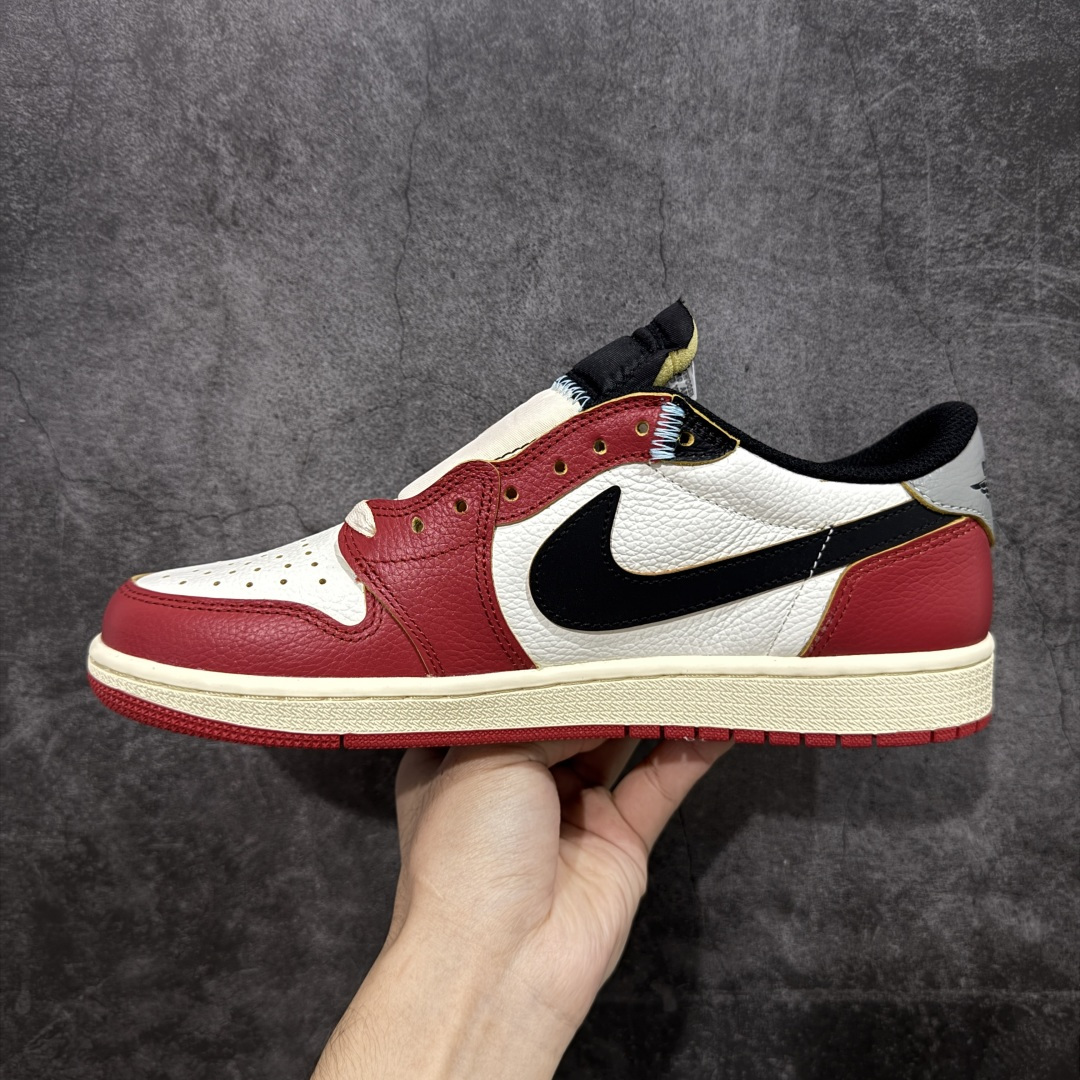 【纯原】Union x Air Jordan 低帮白蓝红 AJ1低邦 男女同款 乔丹篮球鞋系列 HQ69