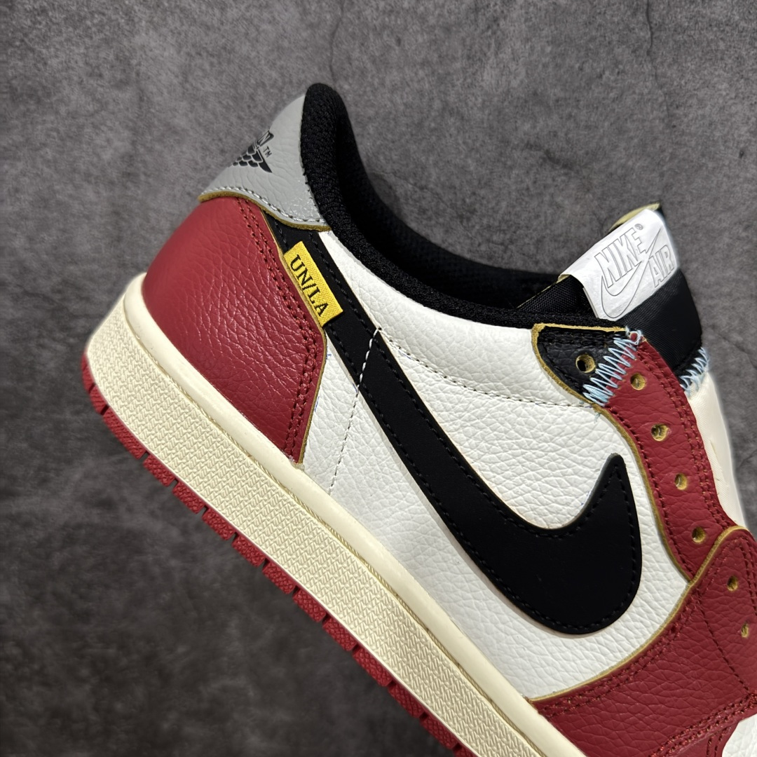 【纯原】Union x Air Jordan 低帮白蓝红 AJ1低邦 男女同款 乔丹篮球鞋系列 HQ69