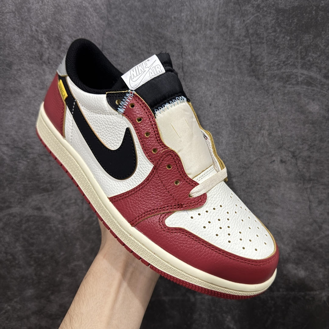 【纯原】Union x Air Jordan 低帮白蓝红 AJ1低邦 男女同款 乔丹篮球鞋系列 HQ69