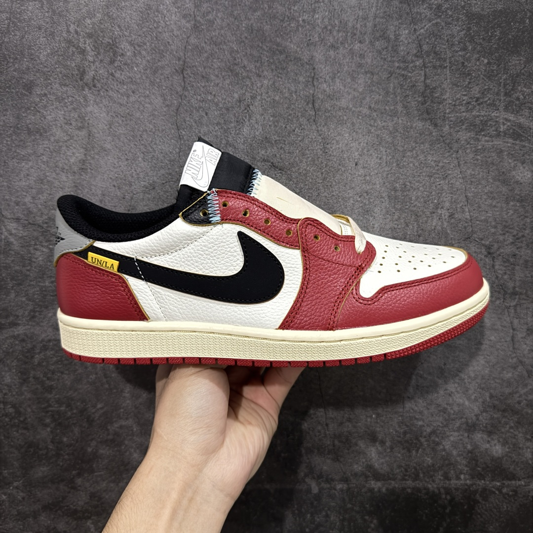 【纯原】Union x Air Jordan 低帮白蓝红 AJ1低邦 男女同款 乔丹篮球鞋系列 HQ69