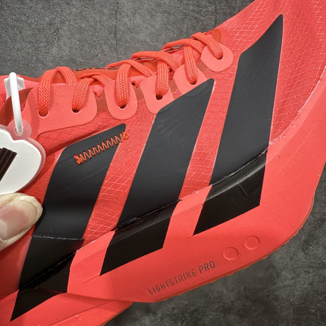 【纯原】Adidas Adizero Adios Pro 4 M竞训跑步鞋 红黑色 JR6368市场独一