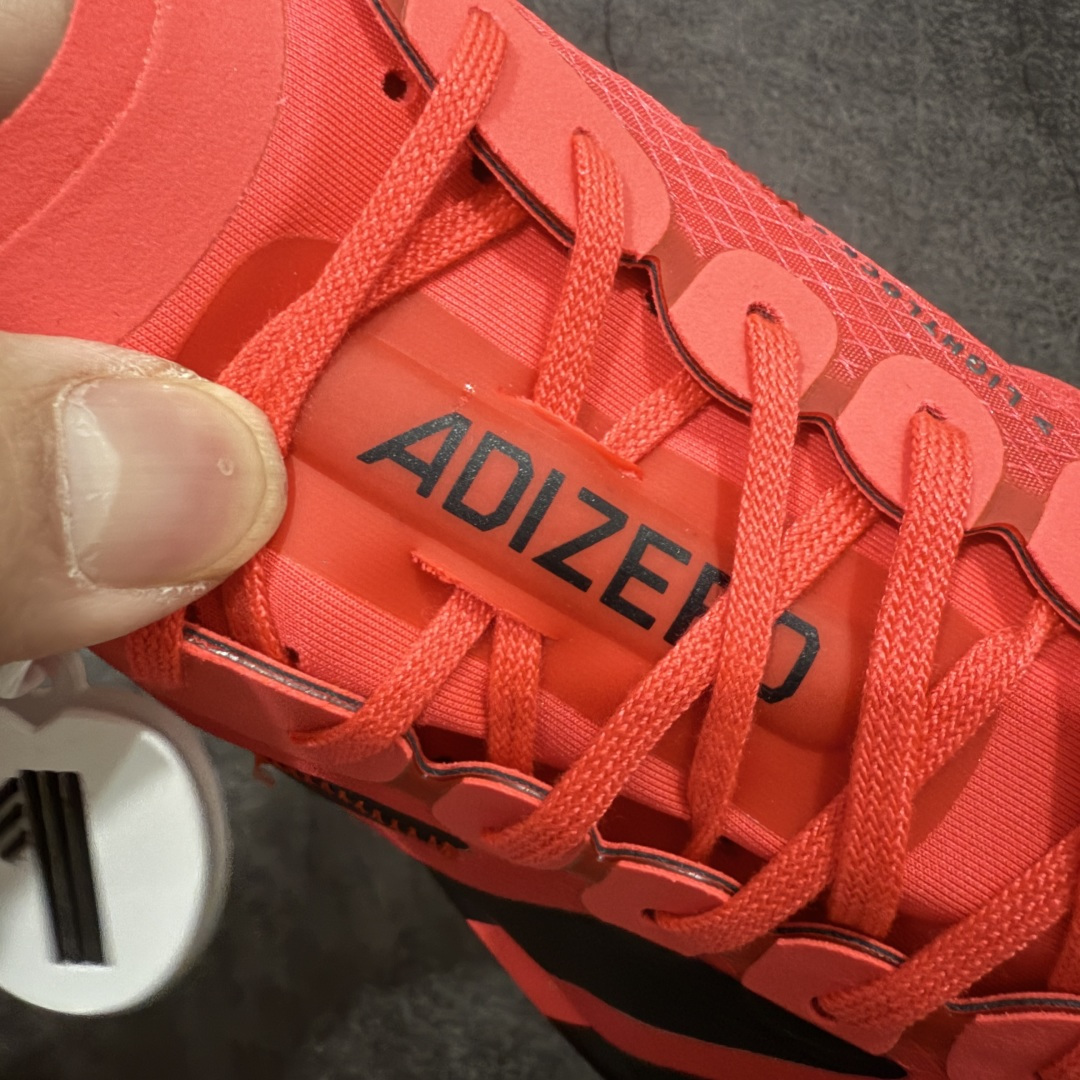 【纯原】Adidas Adizero Adios Pro 4 M竞训跑步鞋 红黑色 JR6368市场独一