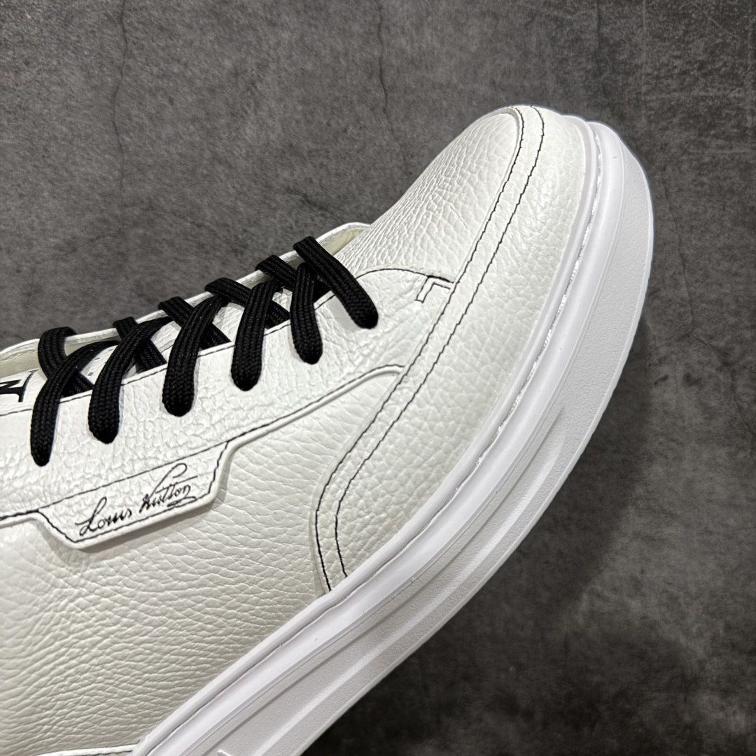 图片[6]-【海淘代购版】LOUIS VUITTON LV Beverly Hills 牛皮 圆头系带 低帮 时尚板鞋 男款 白色 海淘代购同渠道品质 高端零售 外贸充正专供 原版购入开发 ZP级全套包装 完美楦型 正确卡色 大底TPU 质感媲美原版 细节与原版一致 请注意区分市面通货材 尺码：38 39 40 41 42 43 44 45 46-选品中心