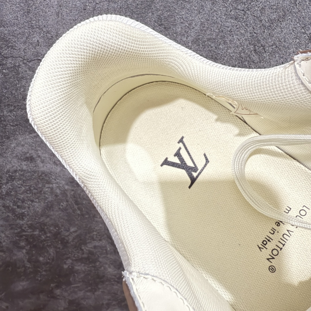 【纯原】 现货当天可取LV Trainer系列高奢运动鞋 白咖啡白粽牛仔新款芯片顶级 潮人必备单品同步Z