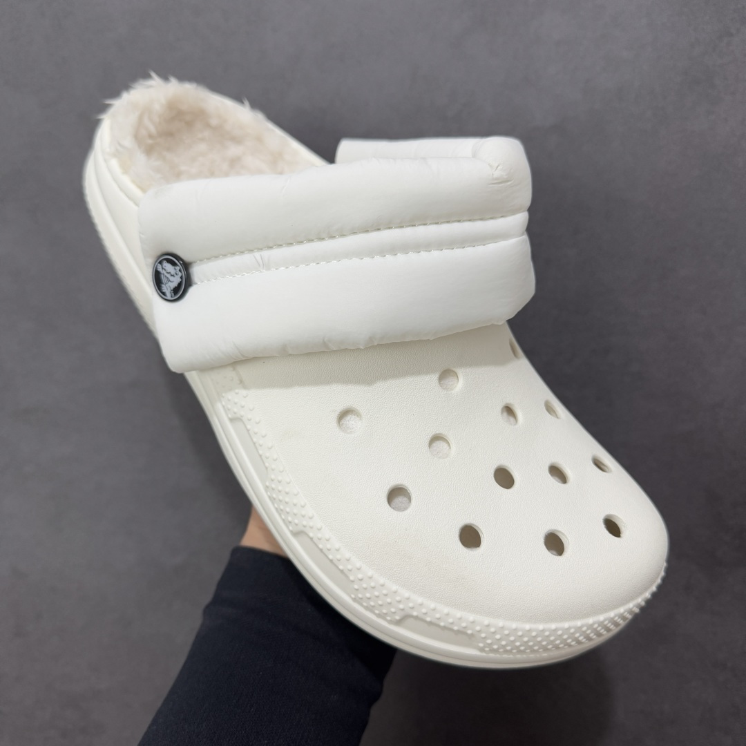 图片[3]-【加毛版】Crocs卡骆驰 明星加绒 透气洞洞运动凉鞋 透明防水袋包装 注意配件需单独购买 同步官方尺码：M4（36-37） M5（37-38）M6（38-39）M7（39-40）M8（41-42）M9（42-43）M10（43-44）标准码-选品中心