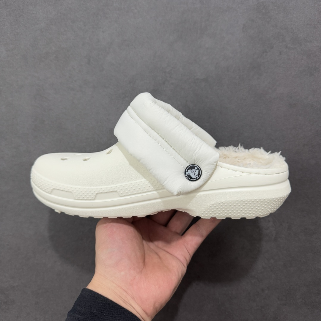 图片[2]-【加毛版】Crocs卡骆驰 明星加绒 透气洞洞运动凉鞋 透明防水袋包装 注意配件需单独购买 同步官方尺码：M4（36-37） M5（37-38）M6（38-39）M7（39-40）M8（41-42）M9（42-43）M10（43-44）标准码-选品中心