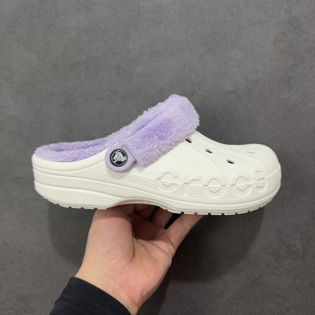 【加毛版】Crocs卡骆驰 明星加绒 透气洞洞运动凉鞋 透明防水袋包装 注意配件需单独购买 同步官方尺码:M4(36-37) M5(37-38)M6(38-39)M7(39-40)M8(41-42)M9(42-43)M10(43-44)标准码-选品中心