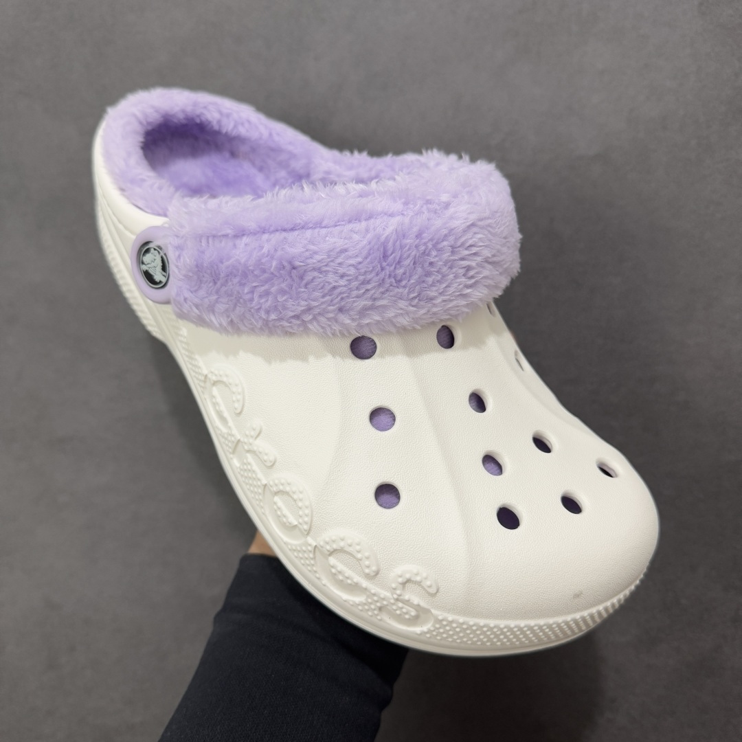 图片[3]-【加毛版】Crocs卡骆驰 明星加绒 透气洞洞运动凉鞋 透明防水袋包装 注意配件需单独购买 同步官方尺码：M4（36-37） M5（37-38）M6（38-39）M7（39-40）M8（41-42）M9（42-43）M10（43-44）标准码-选品中心