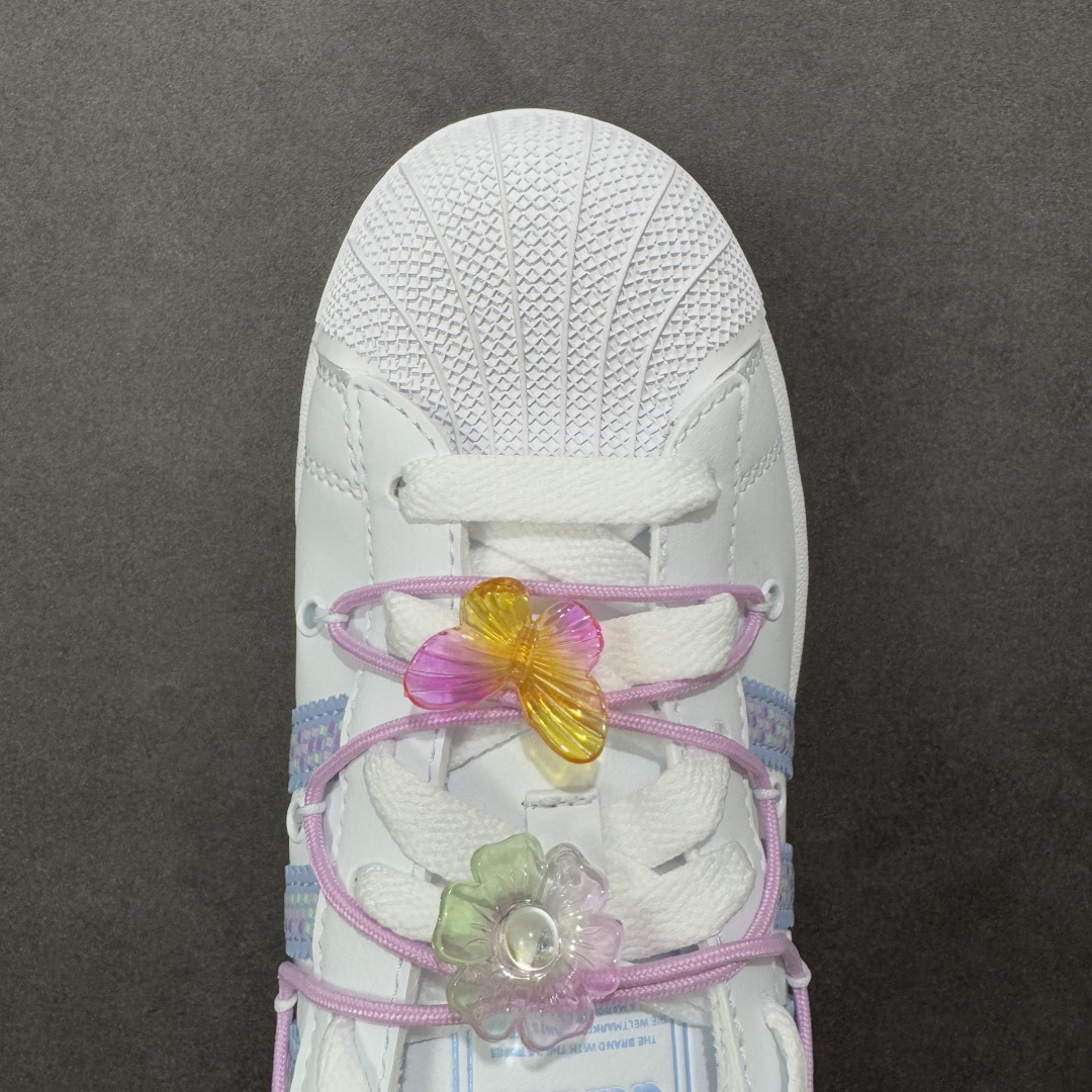 【纯原】adidas originals Superstar 2 百搭舒适薄底 防滑耐磨 低帮 板鞋 女