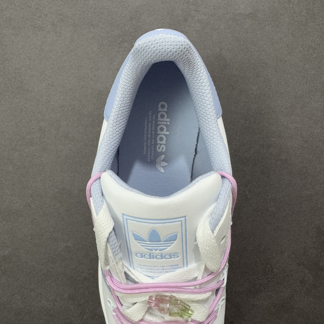 【纯原】adidas originals Superstar 2 百搭舒适薄底 防滑耐磨 低帮 板鞋 女