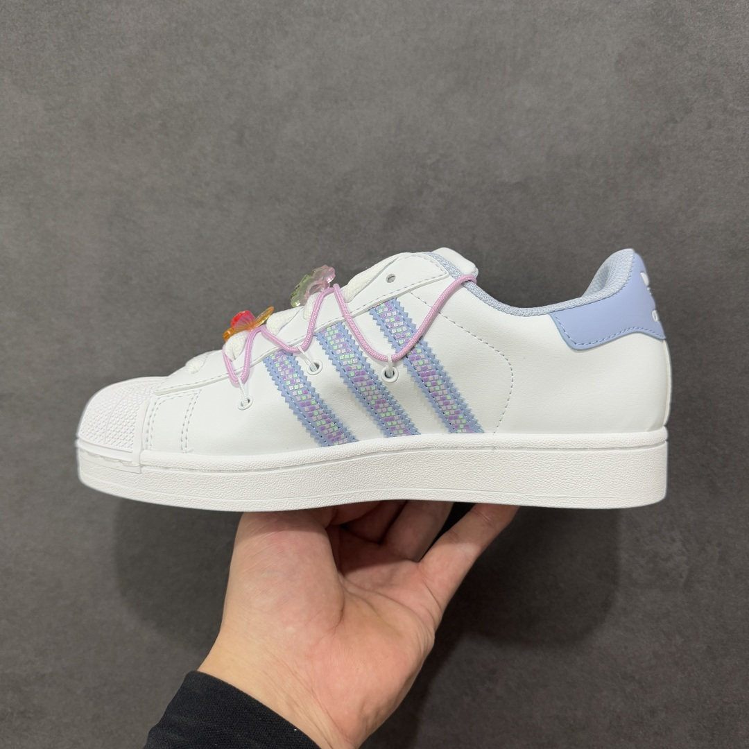 【纯原】adidas originals Superstar 2 百搭舒适薄底 防滑耐磨 低帮 板鞋 女