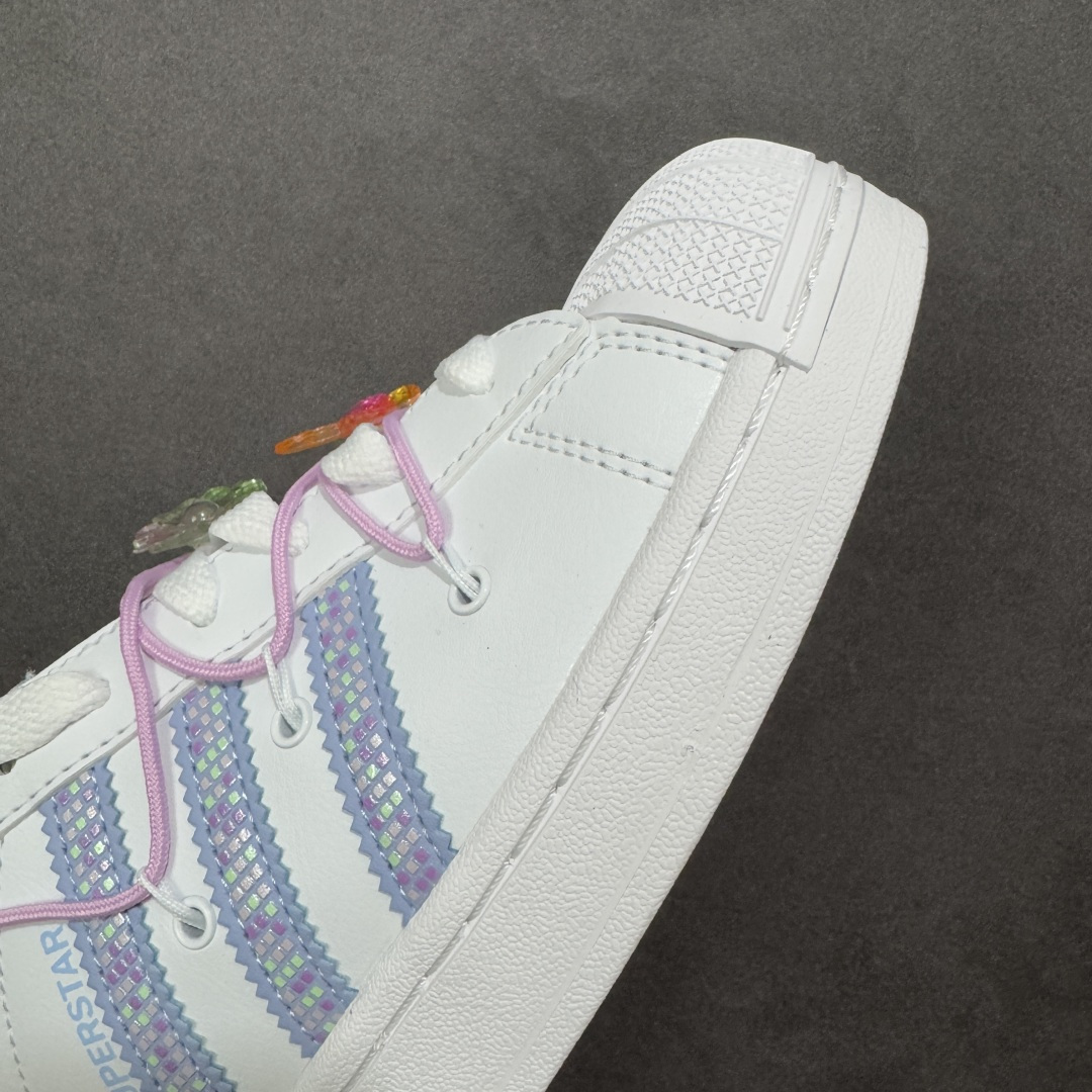 【纯原】adidas originals Superstar 2 百搭舒适薄底 防滑耐磨 低帮 板鞋 女
