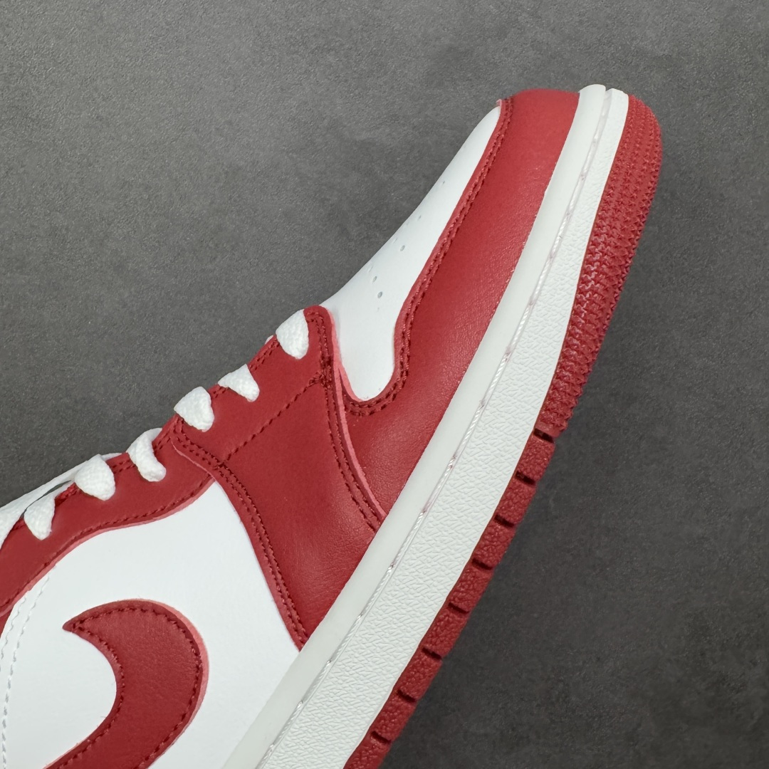 图片[5]-【H11版本】耐克Nike Air Jordan 1 AJ1经典复古经典低帮百搭文化篮球鞋 白红 553558-166 公司级真标半码制#原档案原数据开发版型#采用荔枝纹头层皮革鞋面材质#原厂立体填充鞋舌海绵#中底注胶孔及缜密中底拉帮工艺#原数据开发模具大底 尺码：35.5 36 36.5 37.5 38 38.5 39 40 40.5 41 42 42.5 43 44 44.5 45 46 47.5 编码：H11B270280-选品中心