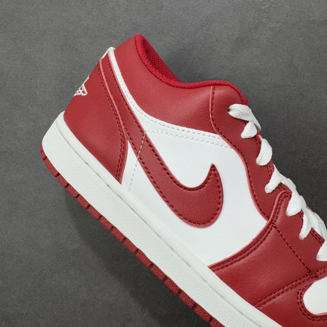 图片[6]-【H11版本】耐克Nike Air Jordan 1 AJ1经典复古经典低帮百搭文化篮球鞋 白红 553558-166 公司级真标半码制#原档案原数据开发版型#采用荔枝纹头层皮革鞋面材质#原厂立体填充鞋舌海绵#中底注胶孔及缜密中底拉帮工艺#原数据开发模具大底 尺码：35.5 36 36.5 37.5 38 38.5 39 40 40.5 41 42 42.5 43 44 44.5 45 46 47.5 编码：H11B270280-选品中心