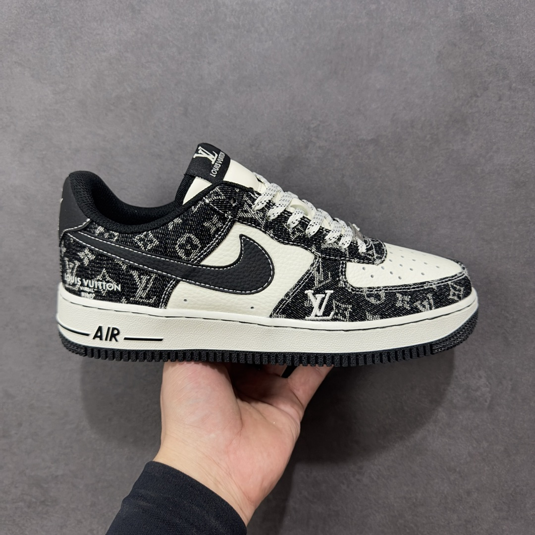 【纯原】NIke Air Force 1 '07 Low “LV联名--白黑牛仔” 空军一号低帮 运动鞋