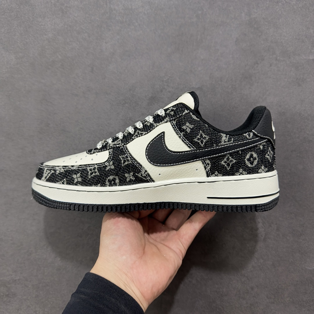 【纯原】NIke Air Force 1 '07 Low “LV联名--白黑牛仔” 空军一号低帮 运动鞋