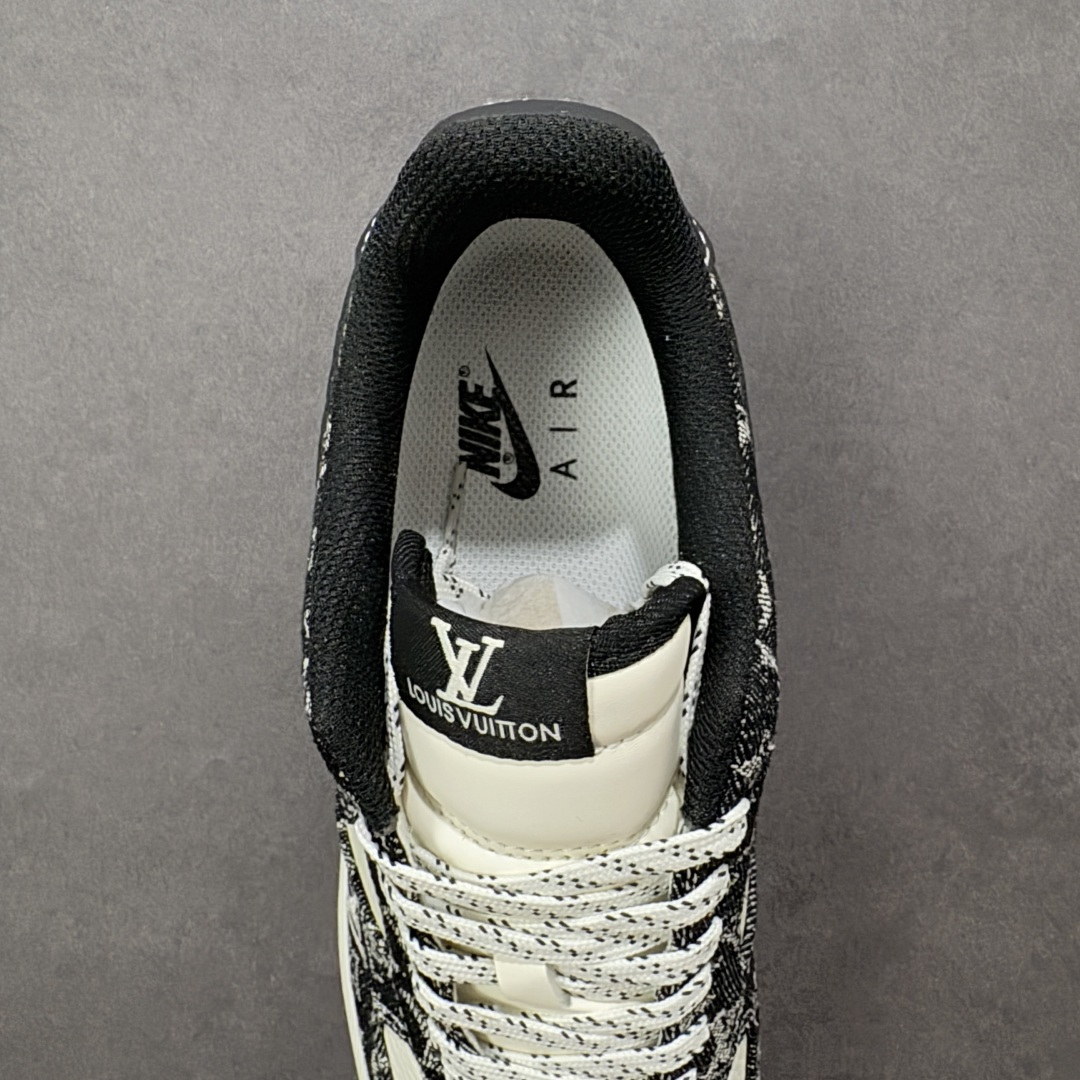 【纯原】NIke Air Force 1 '07 Low “LV联名--白黑牛仔” 空军一号低帮 运动鞋