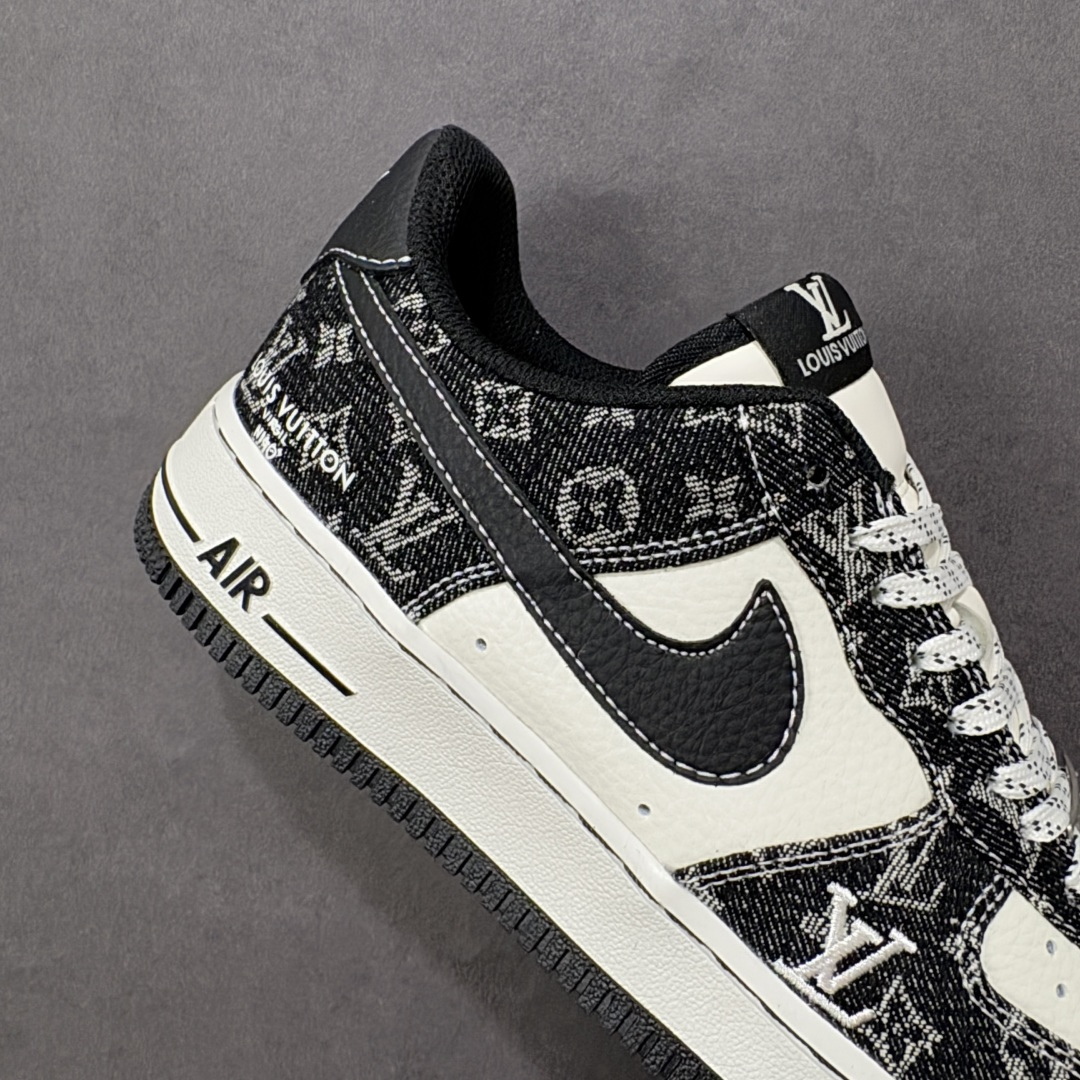 【纯原】NIke Air Force 1 '07 Low “LV联名--白黑牛仔” 空军一号低帮 运动鞋
