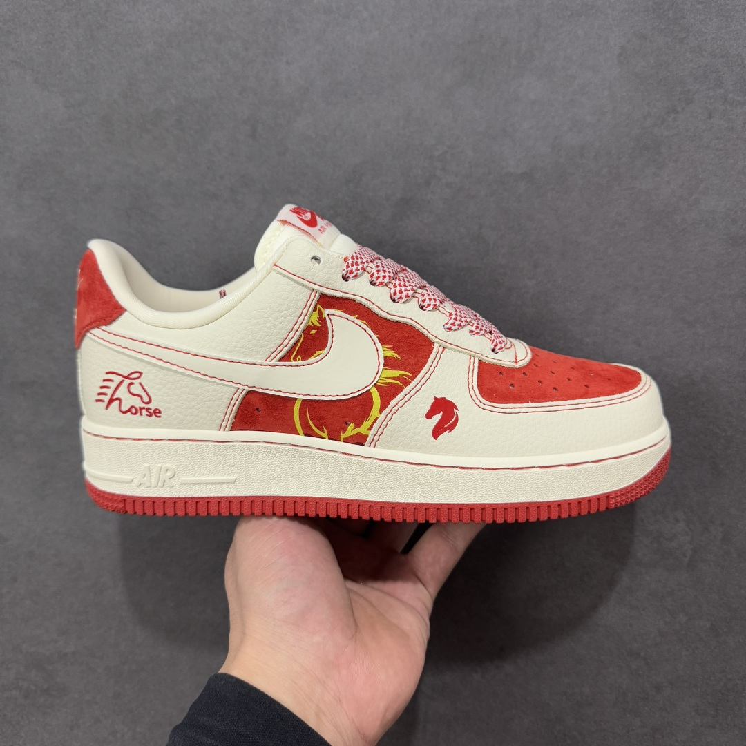 【纯原】Nike Air Force 1'07 Low 马年联名 红马 空军一号低帮休闲板鞋#原楦头原纸