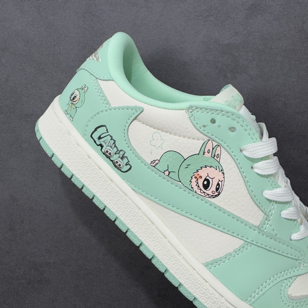 【纯原】Travis Scott x Jordan 1 Low “Labubu拉布布联名” 高端定制 乔
