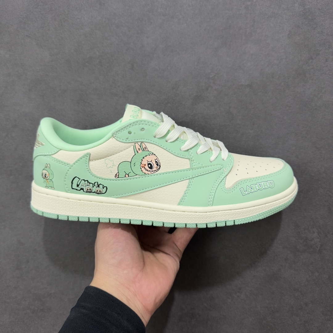 【纯原】Travis Scott x Jordan 1 Low “Labubu拉布布联名” 高端定制 乔