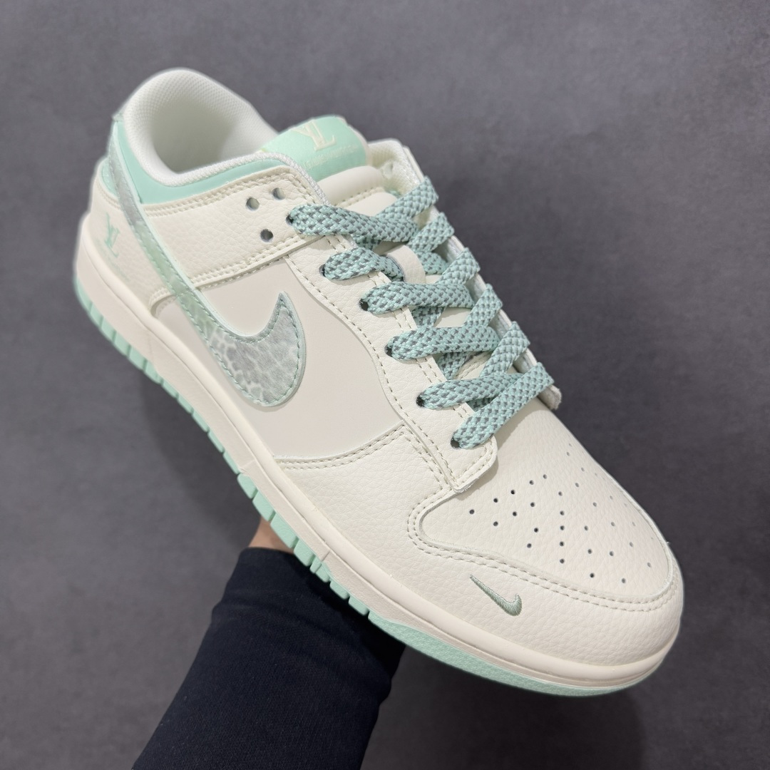【纯原】Nike SB Dunk Low“LV联名——薄荷绿” 周年高端定制 低帮休闲板鞋 定制鞋盒 大