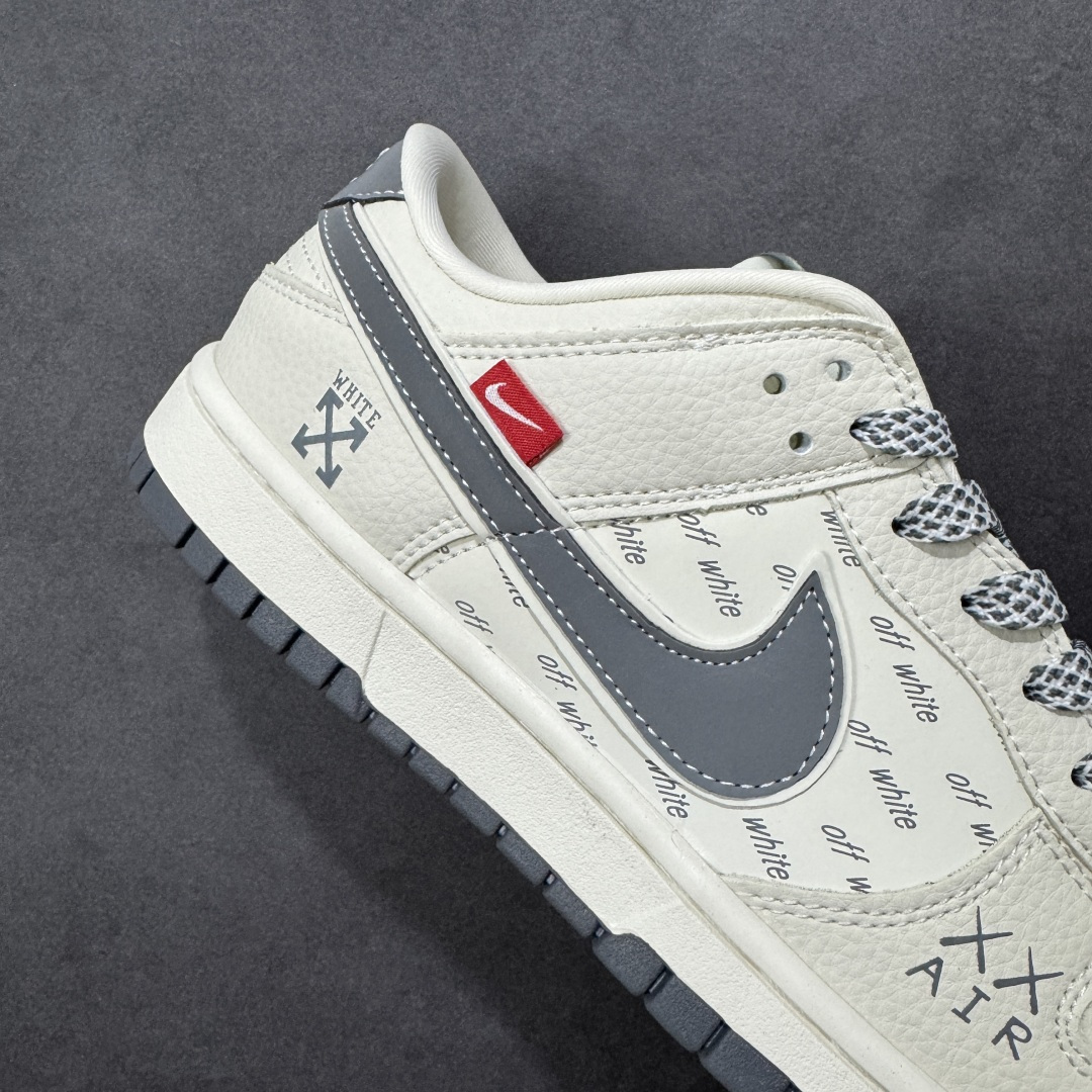 【纯原】高端定制Nike SB Dunk Low “off white联名------白灰双沟” 高端定