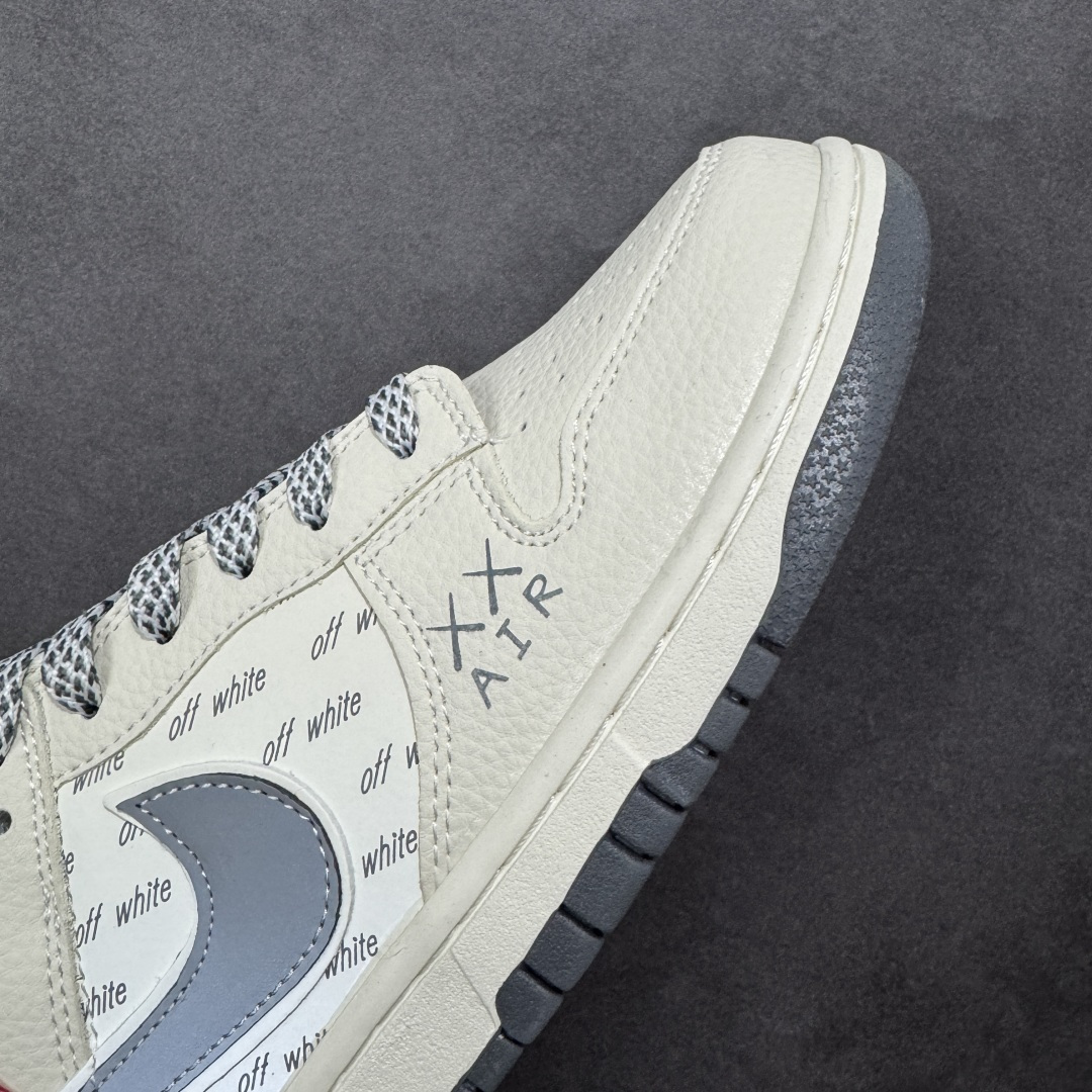 【纯原】高端定制Nike SB Dunk Low “off white联名------白灰双沟” 高端定