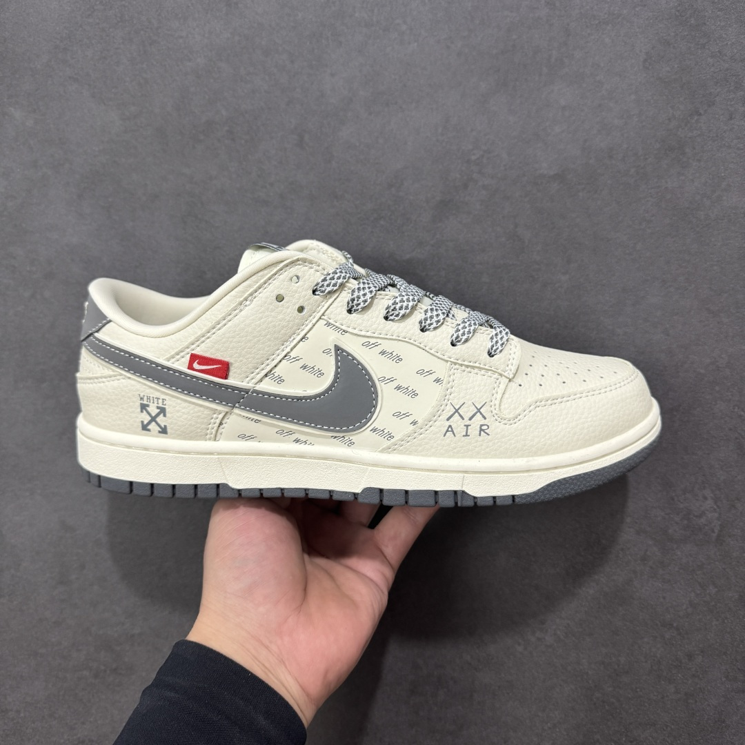 【纯原】高端定制Nike SB Dunk Low “off white联名------白灰双沟” 高端定