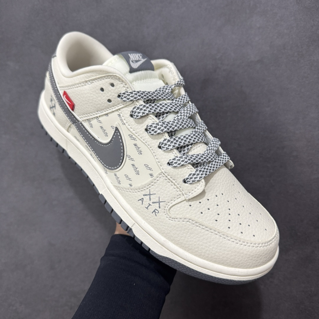 【纯原】高端定制Nike SB Dunk Low “off white联名------白灰双沟” 高端定