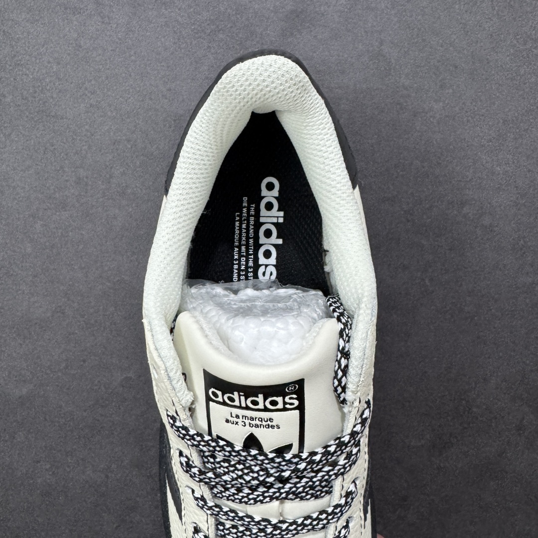 【纯原】Adidas Gazelle INdoor W 定制贝壳头三叶草休闲防滑耐磨低帮板鞋鞋头出色设计