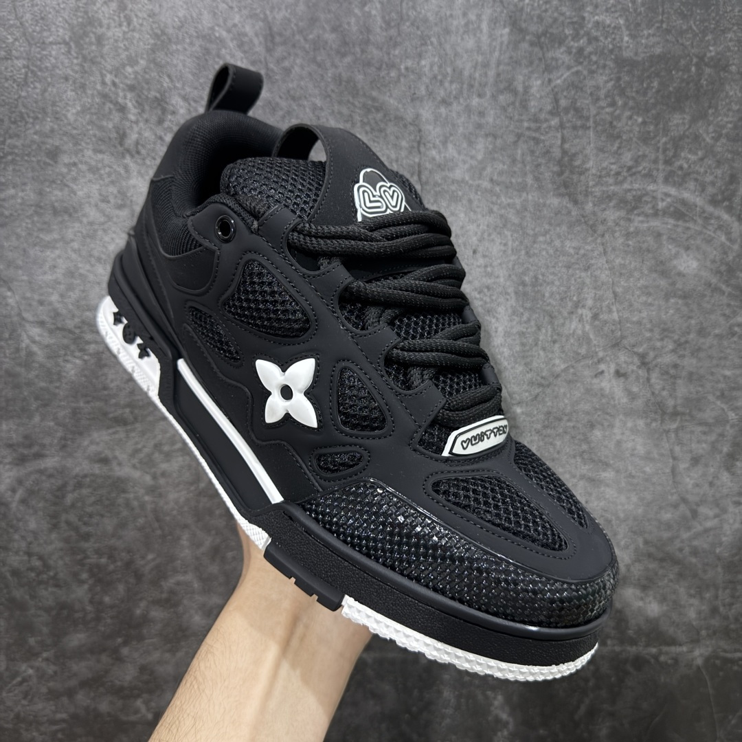 【纯原】广奢高端货 LV Skate 系列 滑板鞋✦ 原楦原纸版开模，鞋型立体饱满✦ 零毛边、零溢胶、零