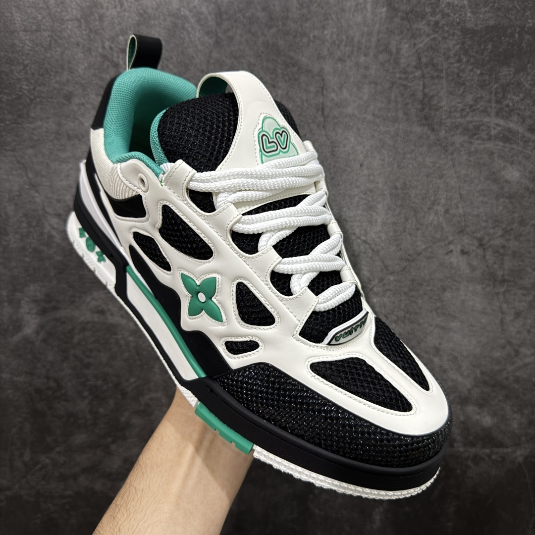 【纯原】广奢高端货 LV Skate 系列 滑板鞋✦ 原楦原纸版开模，鞋型立体饱满✦ 零毛边、零溢胶、零