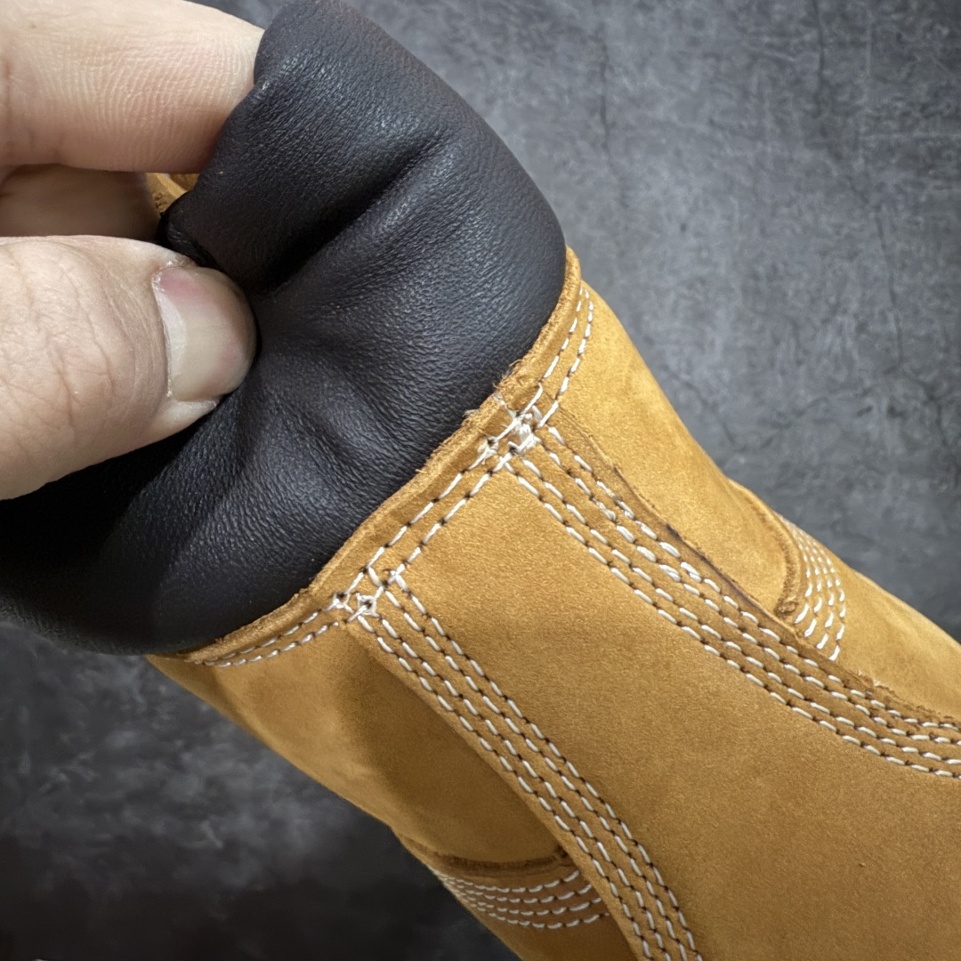 图片[2]-【莞顶礼盒版】Timberland添柏岚/天伯伦经典款功能户外休闲防水高帮大黄靴 大黑靴 男码七孔10061 女码六孔10361 中山宝元原厂订单 ZP一样的东西 原档案数据开发量产 原厂比配 所有细节完全官网同步一致 原厂特供防水牛皮 区别市面防水涂层版本 注塑大底 原厂宝元注射机 原厂防伪标紫光灯可扫 最新工艺电脑车线 四线并齐 横折动态防泼水 正品一致全牛皮领口/内里 抗疲劳减震蜂窝鞋垫 完全还原正品工艺 所有细节 包装 配件 完美对比专柜 海淘高端客户可了解 国外销售渠道淘宝各网店 正常尺码 尺码：36-45-选品中心