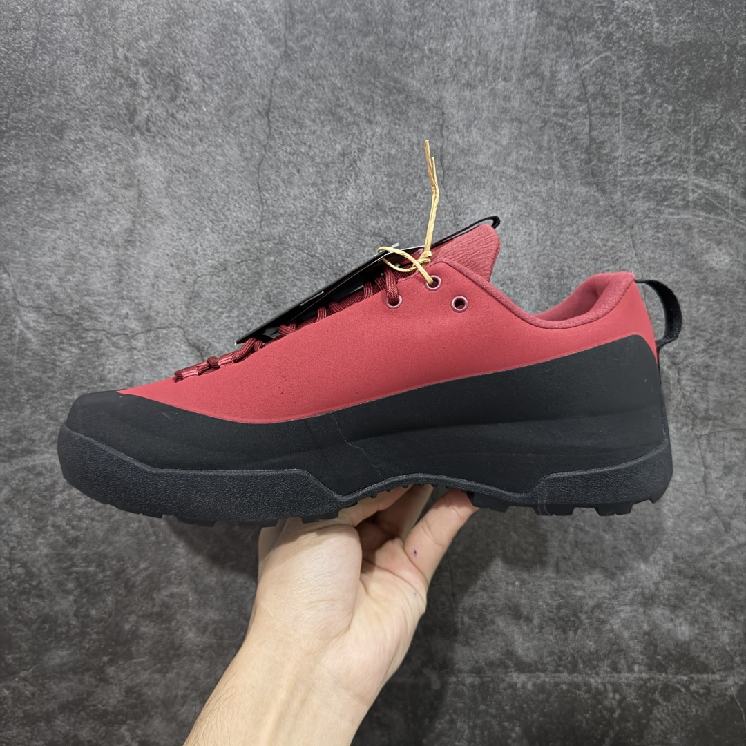 【纯原】Arcteryx始祖鸟 Konseal Shoe 舒适 防滑耐磨透气支撑抓地 登山鞋 沙色 黑红